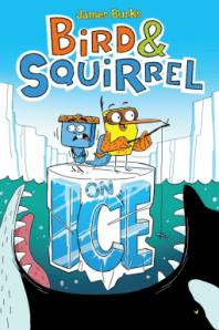 bird and squirrel on ice